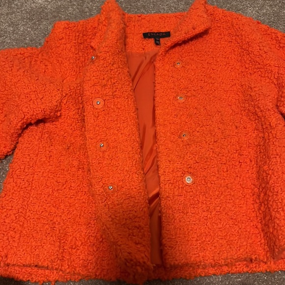 Escada orange wool jacket - size 38 - Picture 3 of 6